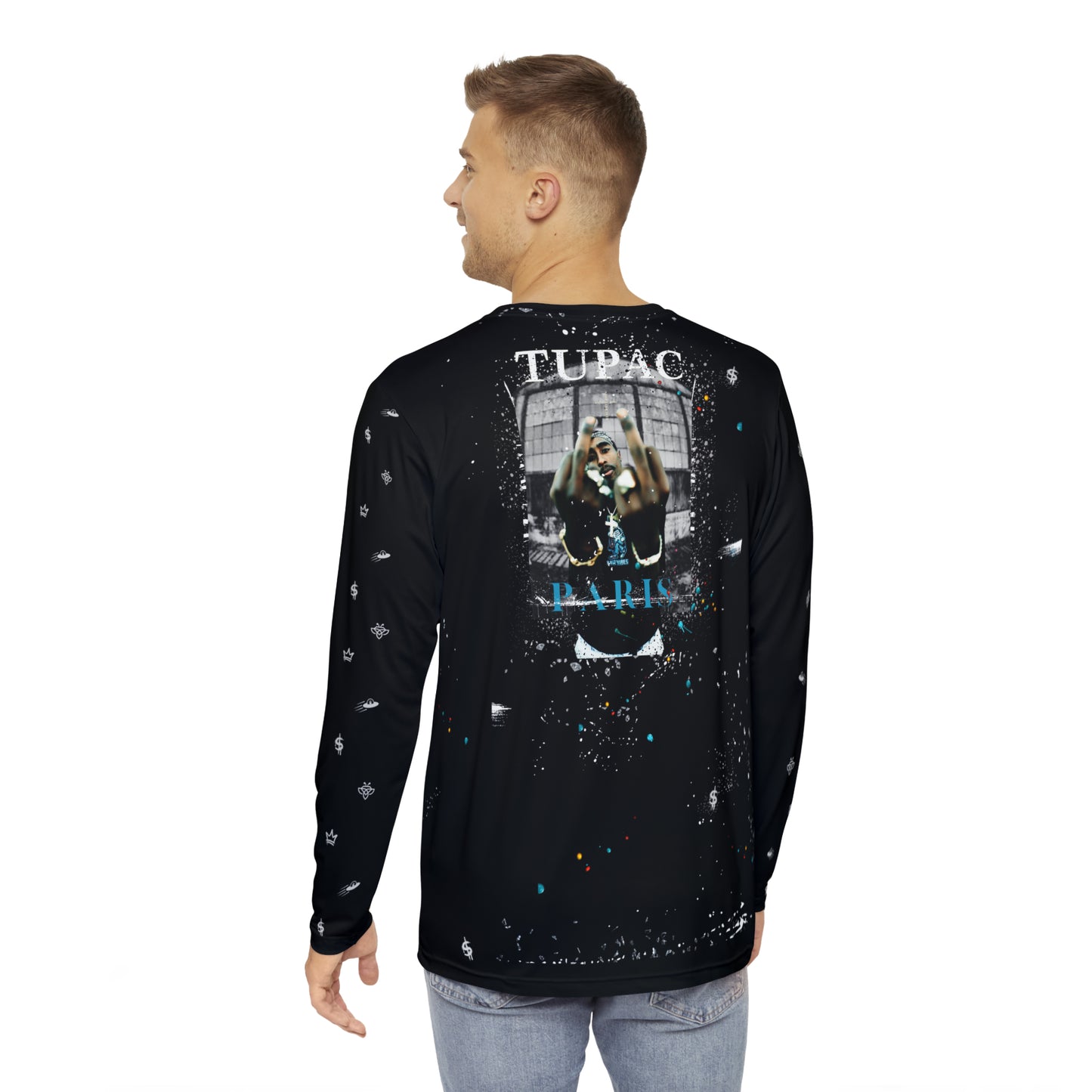 Paris Makaveli-Designer Long-Sleeve Style Luscious Paris Streetwear Fashion Luxury Tupac Pyrex Shirt-Lavish Collection
