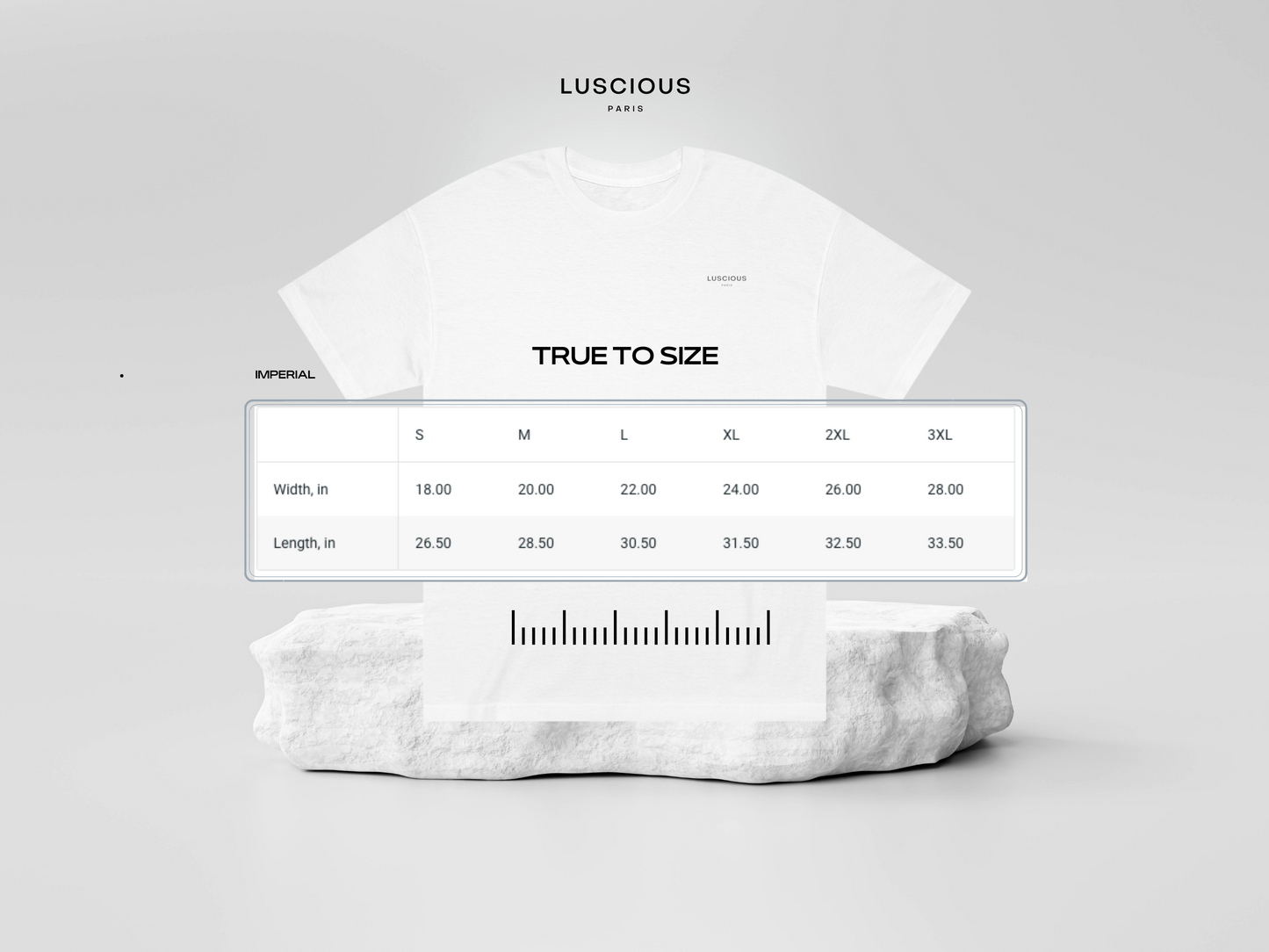 Luscious Paris Ageless Cotton Candy Designer Style Off White T-Shirt Fashion Streetwear