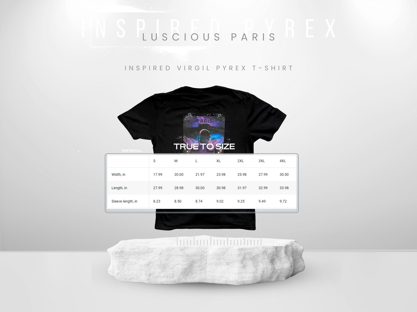 New Designer Inspired VIRGIL ABLOH Custom Luscious pyrex A Style Streetwear T-Shirt vision Luscious Paris Streetwear Fashion