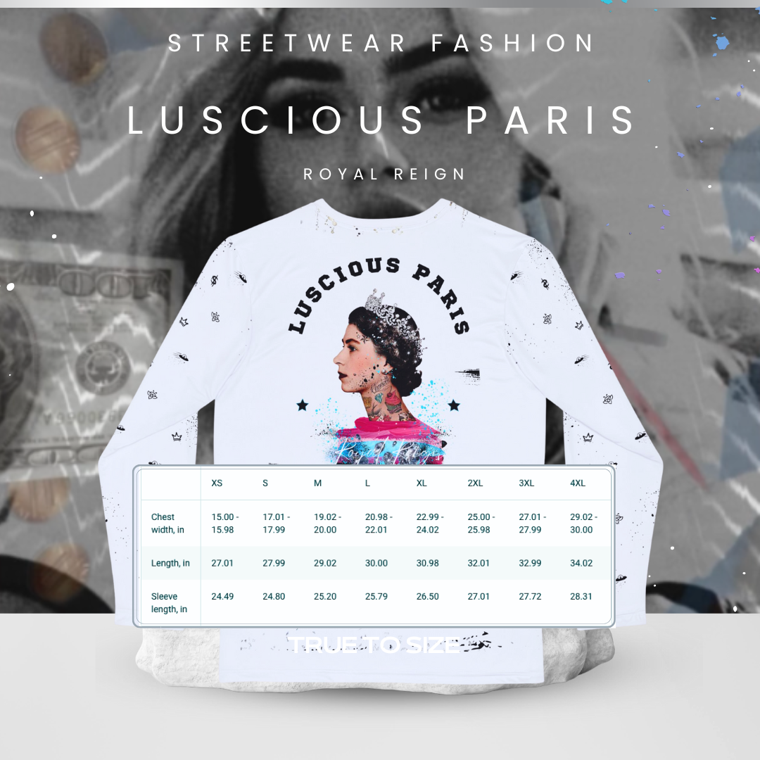 Royal Reign- Designer Long-Sleeve Style Luscious Paris Streetwear Fashion Luxury Off-White Color Shirt-Lavish Collection