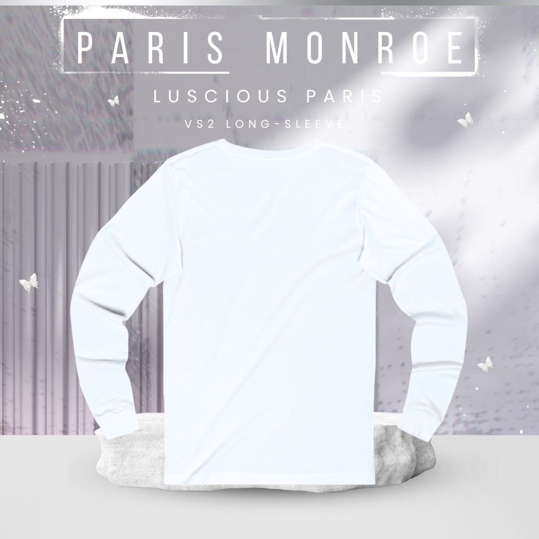 Paris Monroe (VS2)-Vintage Style Luscious Paris Luxury Fitted Off-White Designer Long Sleeve Streetwear Fashion Timeless Shirt