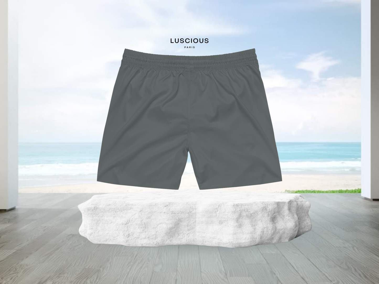 Luscious Paris OG Gray Fly-Tech V1 Designer Streetwear Luxury Style Gray Fashion Shorts