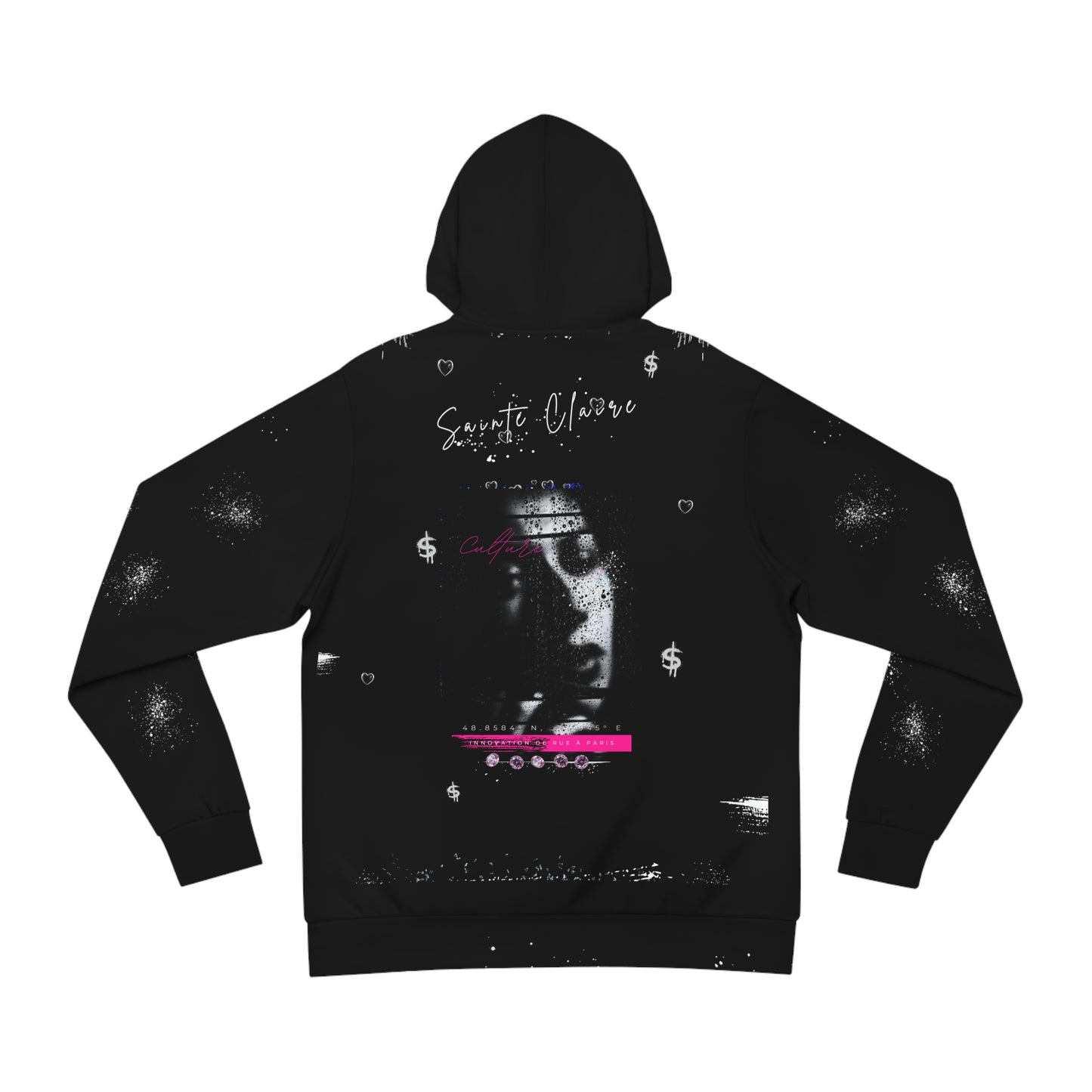 Sainte Claire V Series Custom Designer Painted Luxury Style Streetwear Hoodie-Fashion