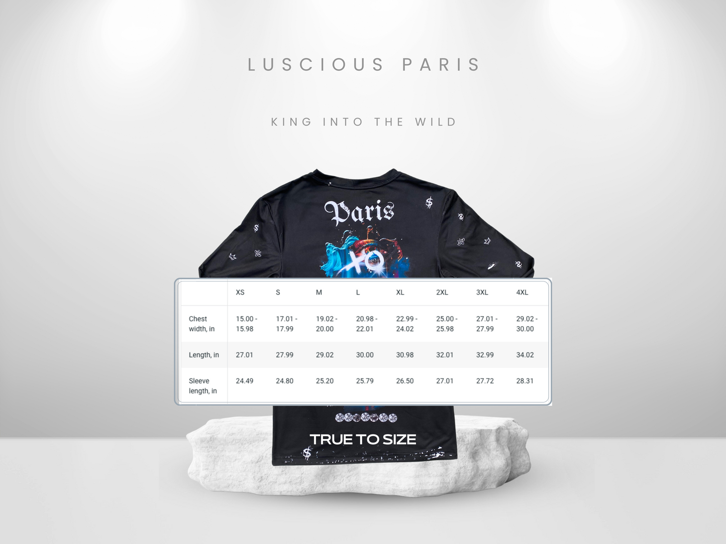 King Into The Wild- Designer Long-Sleeve Style Luscious Paris Streetwear Fashion Luxury Shirt-Lavish Collection
