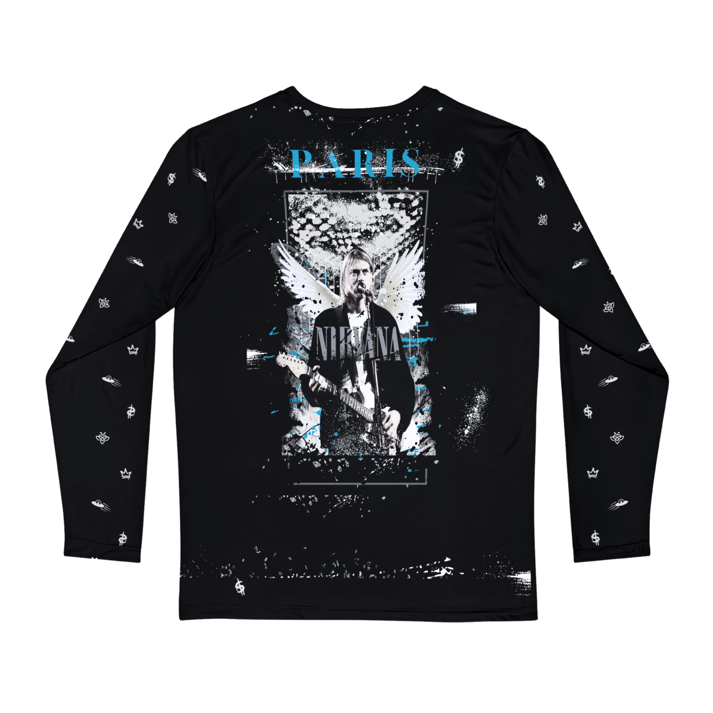 Paris Cobain -Nirvana Inspired Luscious Paris Lavish Designer Long Sleeve Streetwear Fashion Style Chronology Shirt