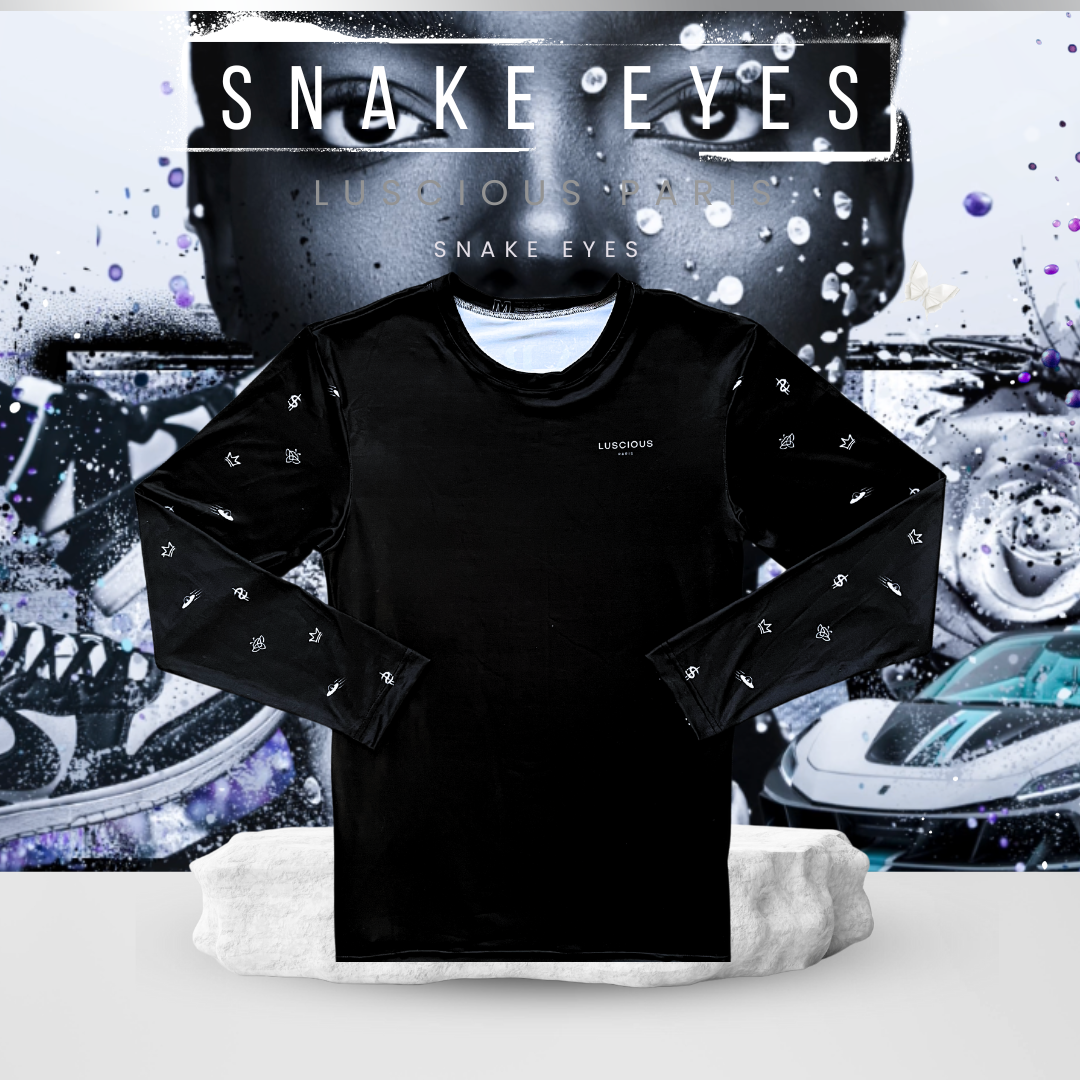 Snake Eyes V2 Diamond G.I. JOE- Designer Long-Sleeve Style Luscious Paris Streetwear Luxury Fashion Shirt-Lavish Collection