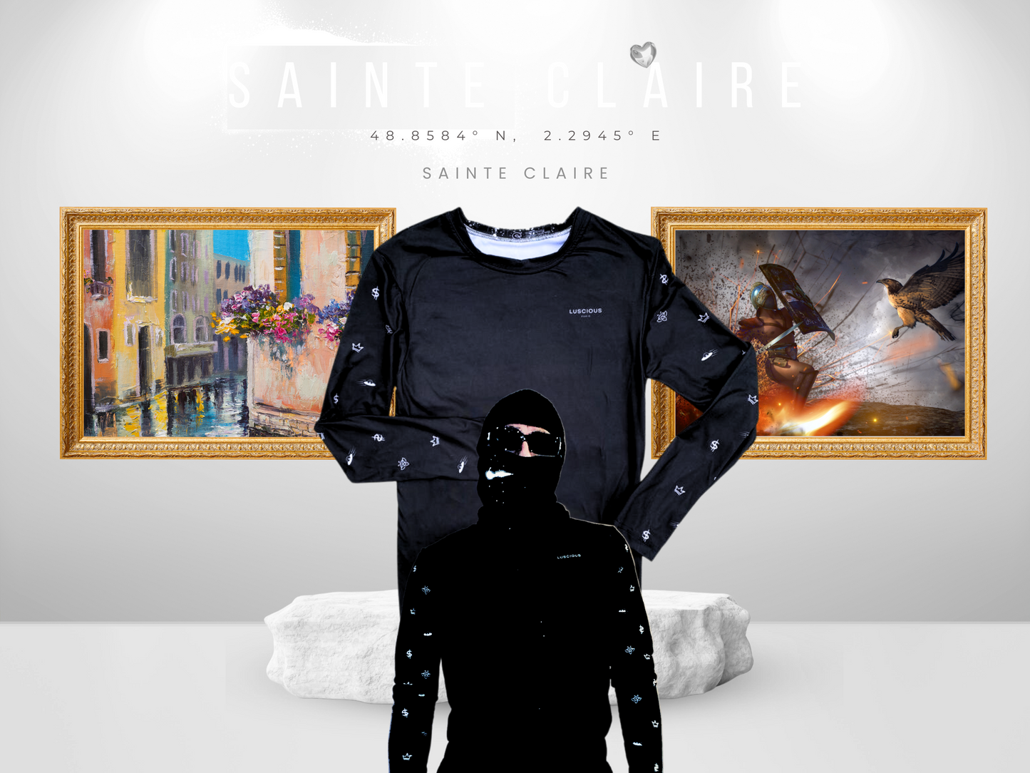 Sainte Claire - Designer Long-Sleeve Style Luscious Paris Streetwear Fashion Luxury Shirt-Lavish Collection