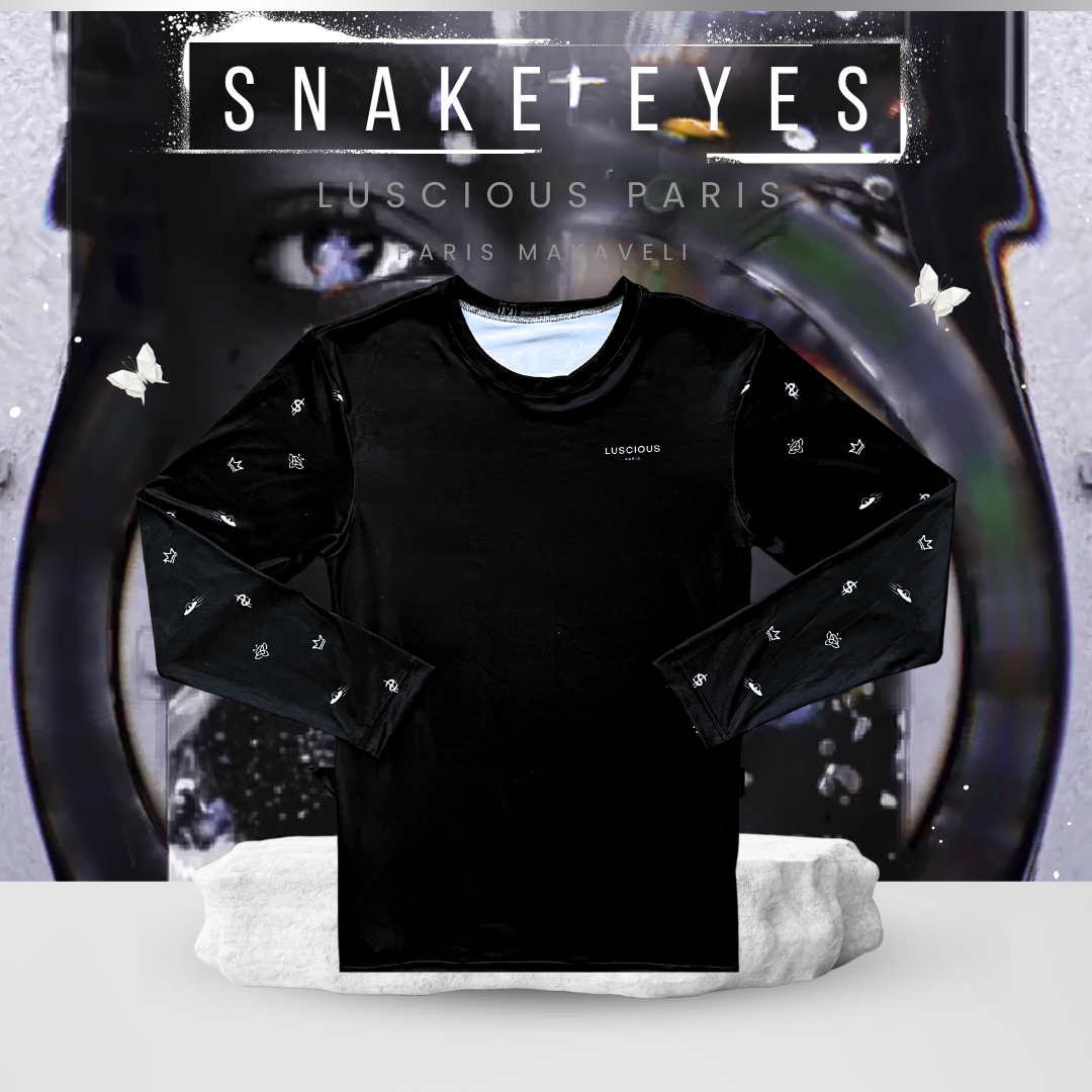 Snake Eyes V2 Diamond G.I. JOE- Designer Long-Sleeve Style Luscious Paris Streetwear Luxury Fashion Shirt-Lavish Collection