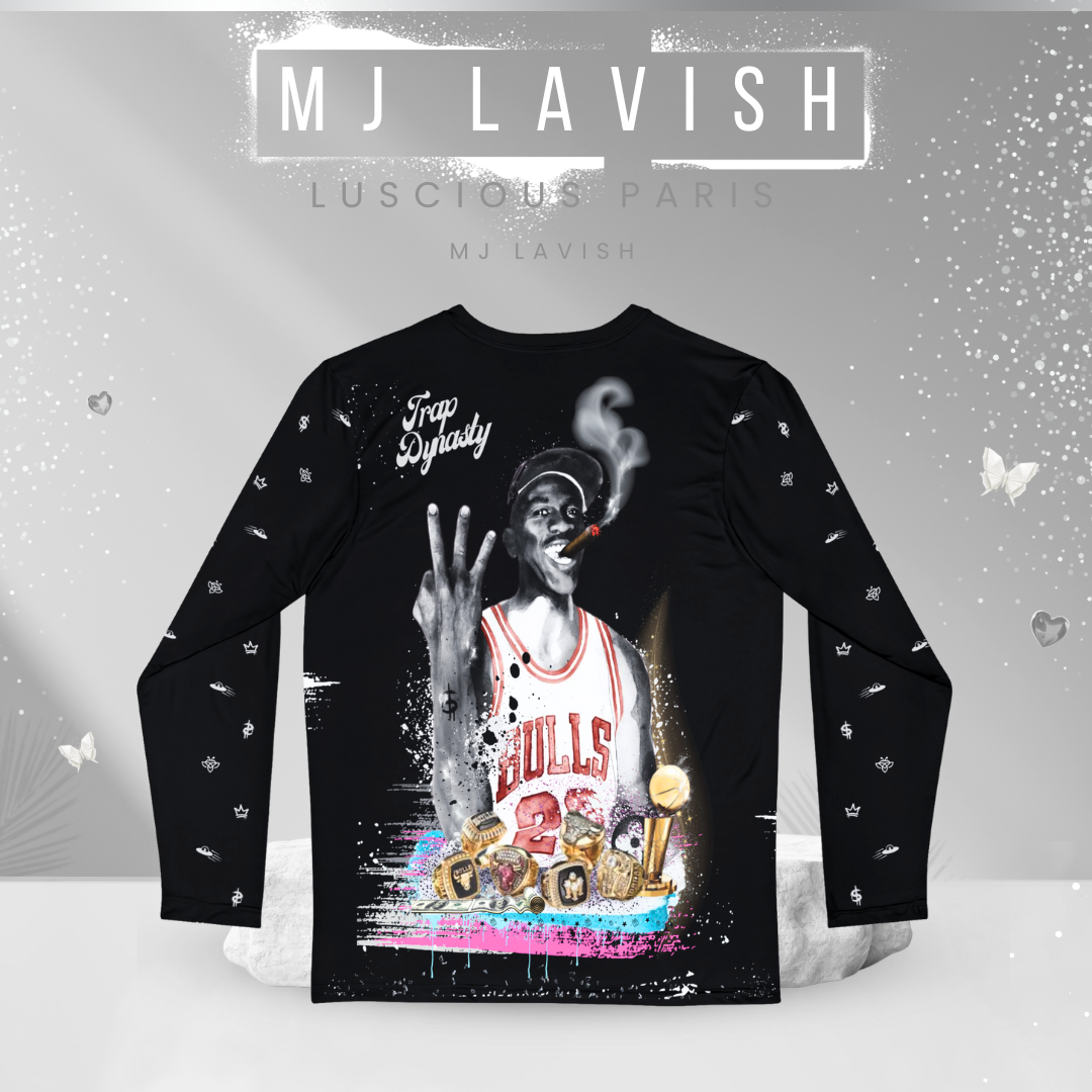 MICHAEL JORDAN Trap Dynasty Designer Luscious Paris Luxury Style Long Sleeve Streetwear Fashion