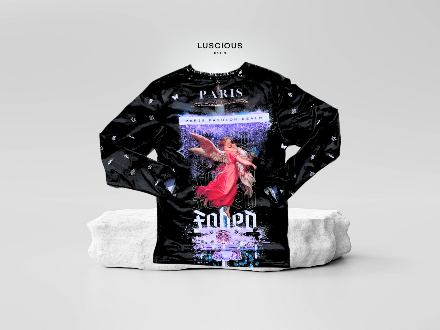 JADED Long-Sleeve Designer Black Style-Lavish Collection Luxury StreetWear Fashion Luscious Paris Shirt