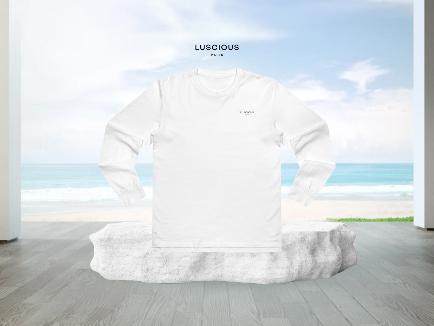 We In Paris With It Luscious Paris Designer CrewNeck Custom V1 Streetwear Painted Style Long Sleeve-Timeless Fashion Edition