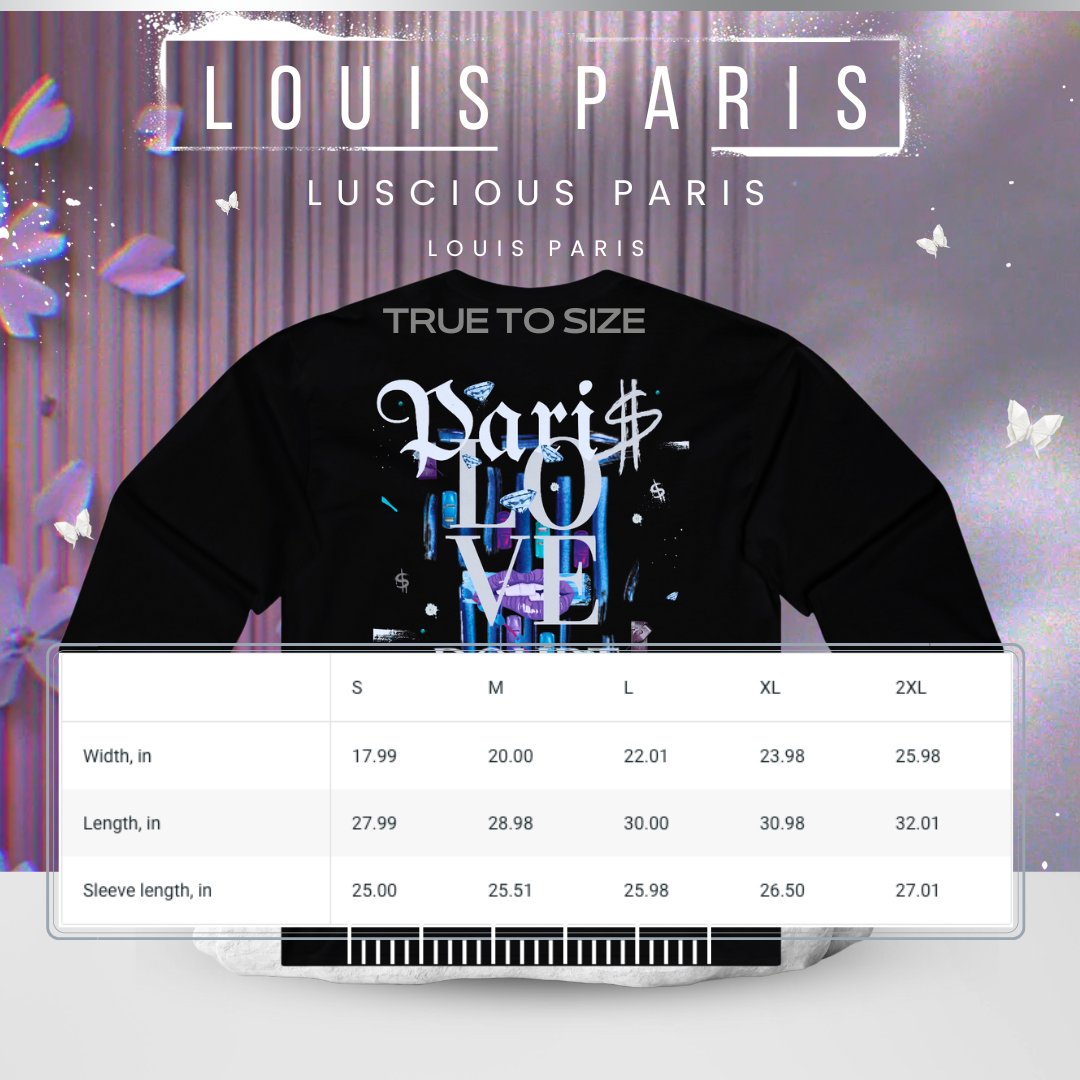 Louis Paris Vintage Style Luscious Paris Luxury Fitted Black Designer Long Sleeve Streetwear Fashion Timeless Shirt