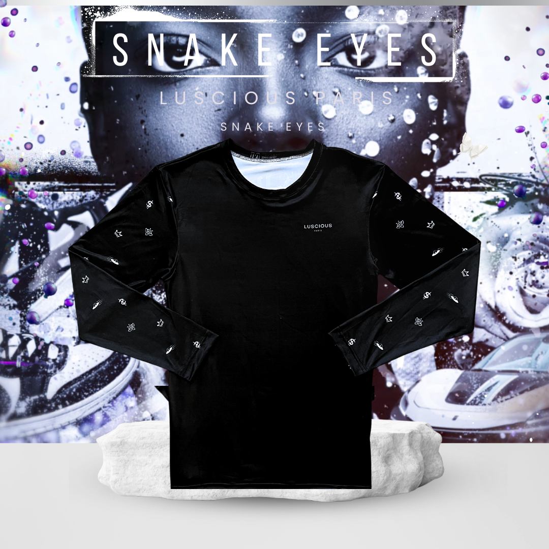 Snake Eyes G.I. JOE- Designer Long-Sleeve Style Luscious Paris Streetwear Luxury Fashion Shirt-Lavish Collection