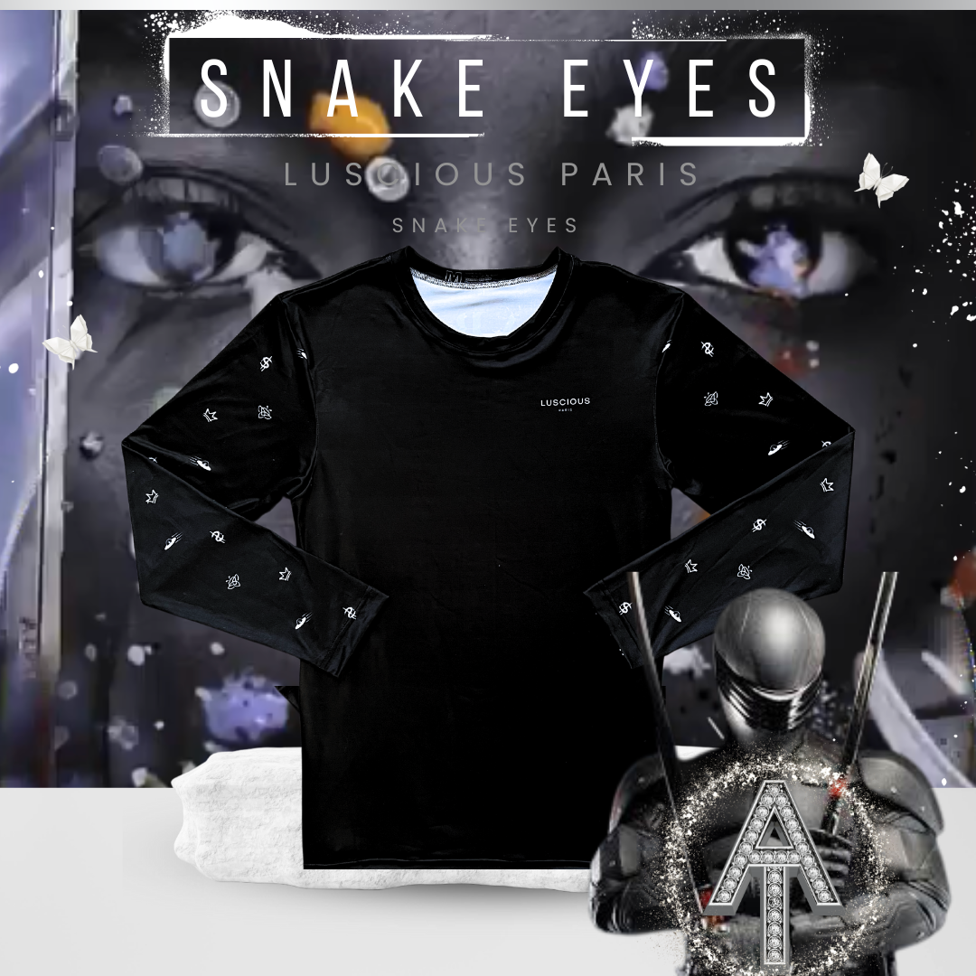 Snake Eyes G.I. JOE- Designer Long-Sleeve Style Luscious Paris Streetwear Luxury Fashion Shirt-Lavish Collection