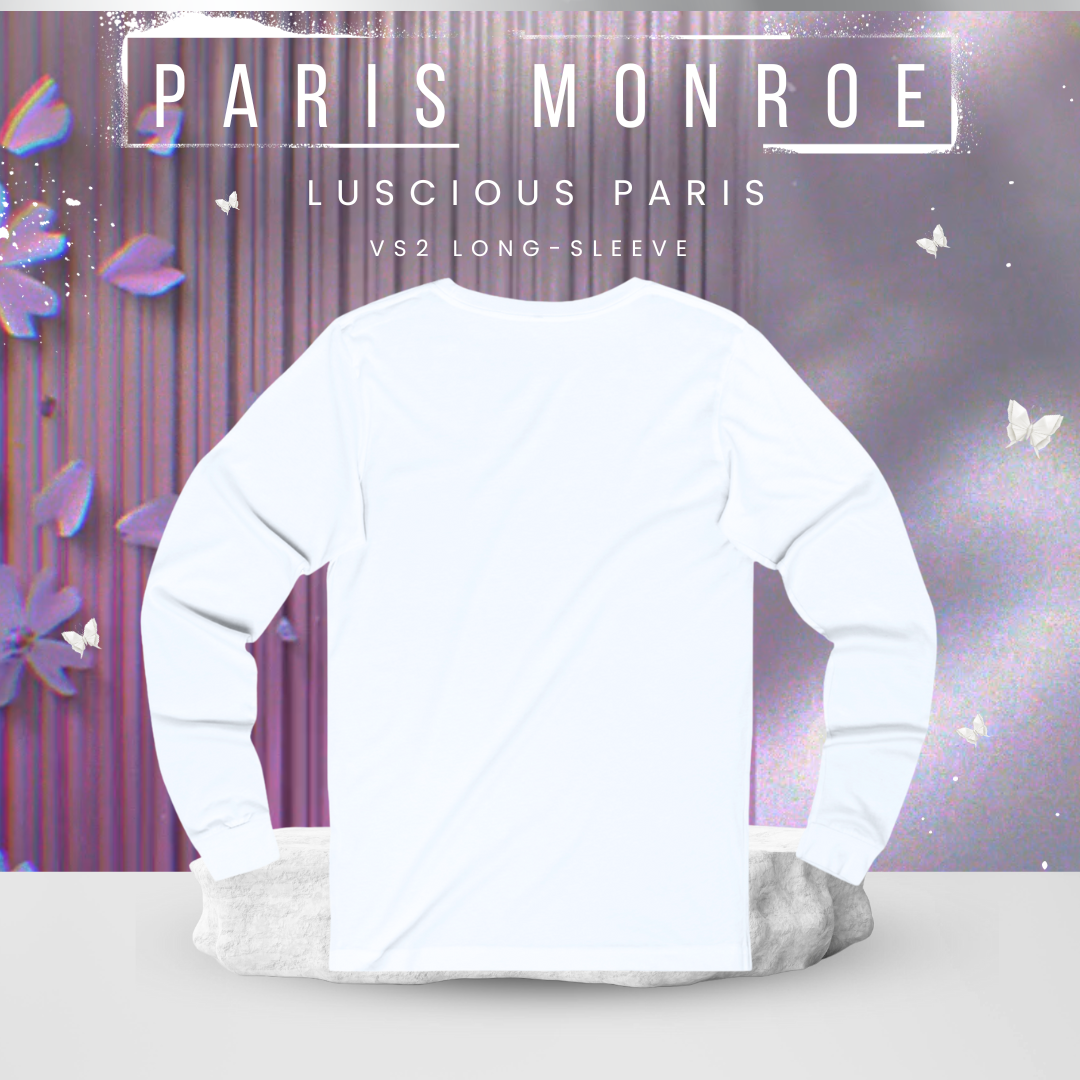 Paris Monroe (VS2)-Vintage Style Luscious Paris Luxury Fitted Off-White Designer Long Sleeve Streetwear Fashion Timeless Shirt