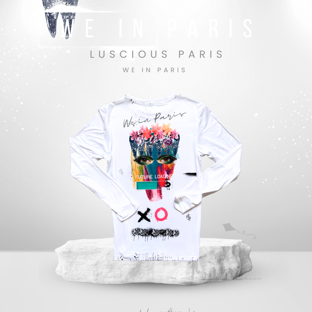 We In Paris With It- Designer Long-Sleeve Style Luscious Paris Streetwear Luxury Fashion Shirt-Lavish Collection