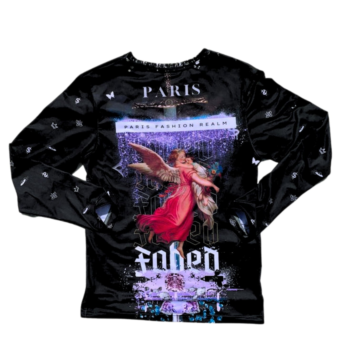 JADED Long-Sleeve Designer Black Style-Lavish Collection Luxury StreetWear Fashion Luscious Paris Shirt
