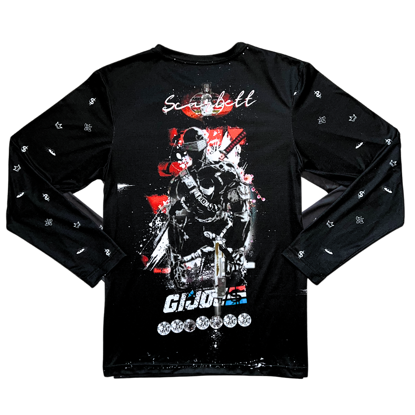 Snake Eyes G.I. JOE- Designer Long-Sleeve Style Luscious Paris Streetwear Luxury Fashion Shirt-Lavish Collection