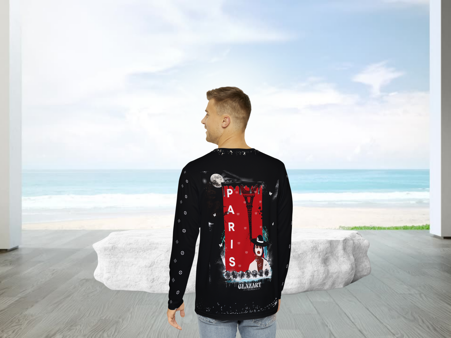 Luscious Paris Glazart Lavish Long Sleeve Designer Style Streetwear Fashion Luxury Shirt