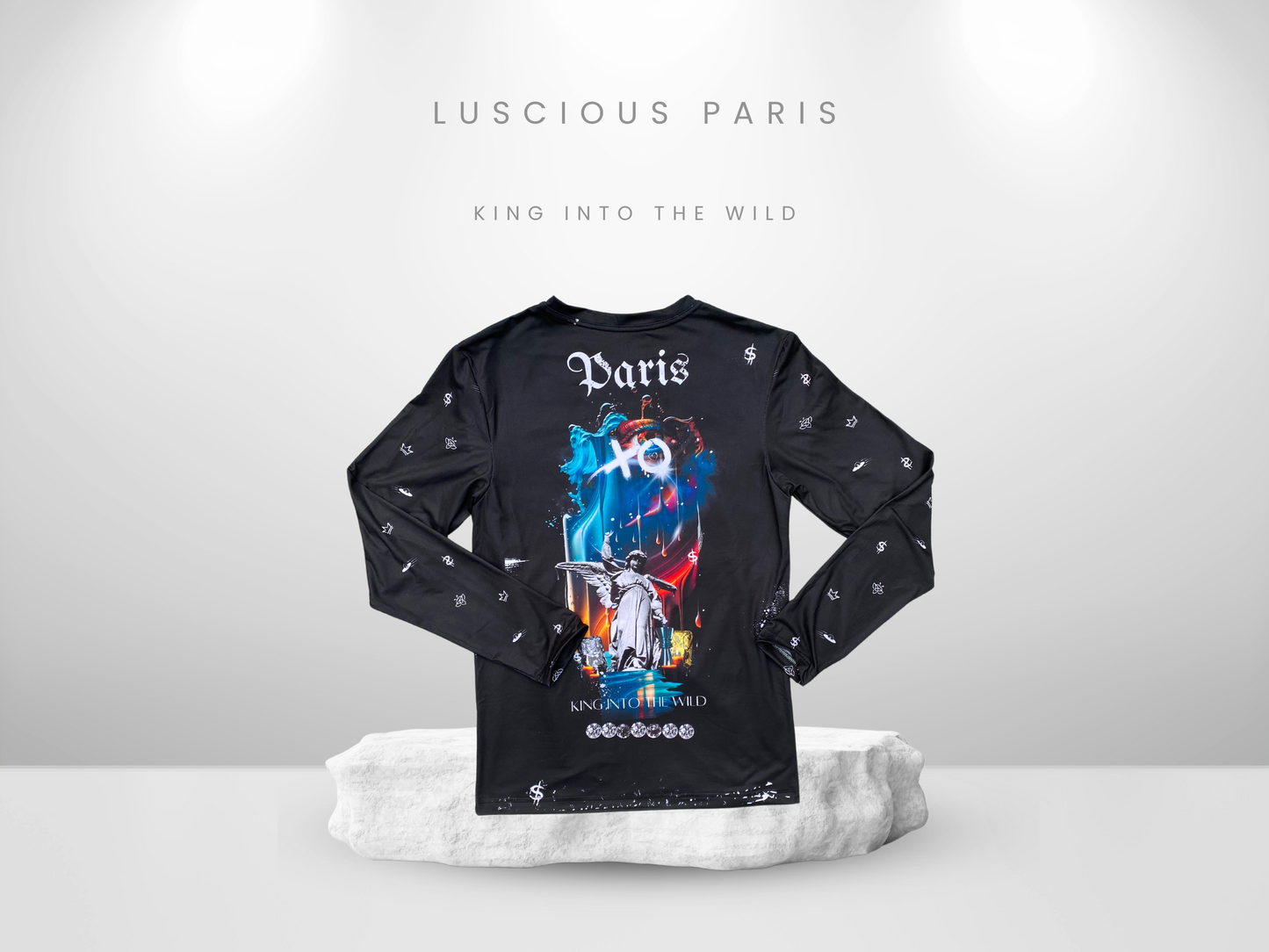 King Into The Wild- Designer Long-Sleeve Style Luscious Paris Streetwear Fashion Luxury Shirt-Lavish Collection