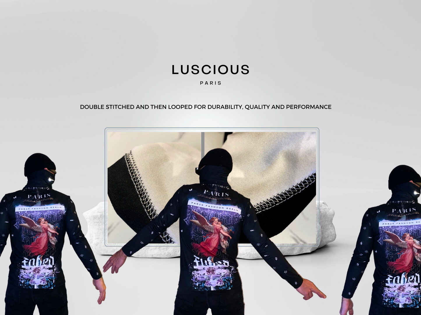 JADED Long-Sleeve Designer Black Style-Lavish Collection Luxury StreetWear Fashion Luscious Paris Shirt