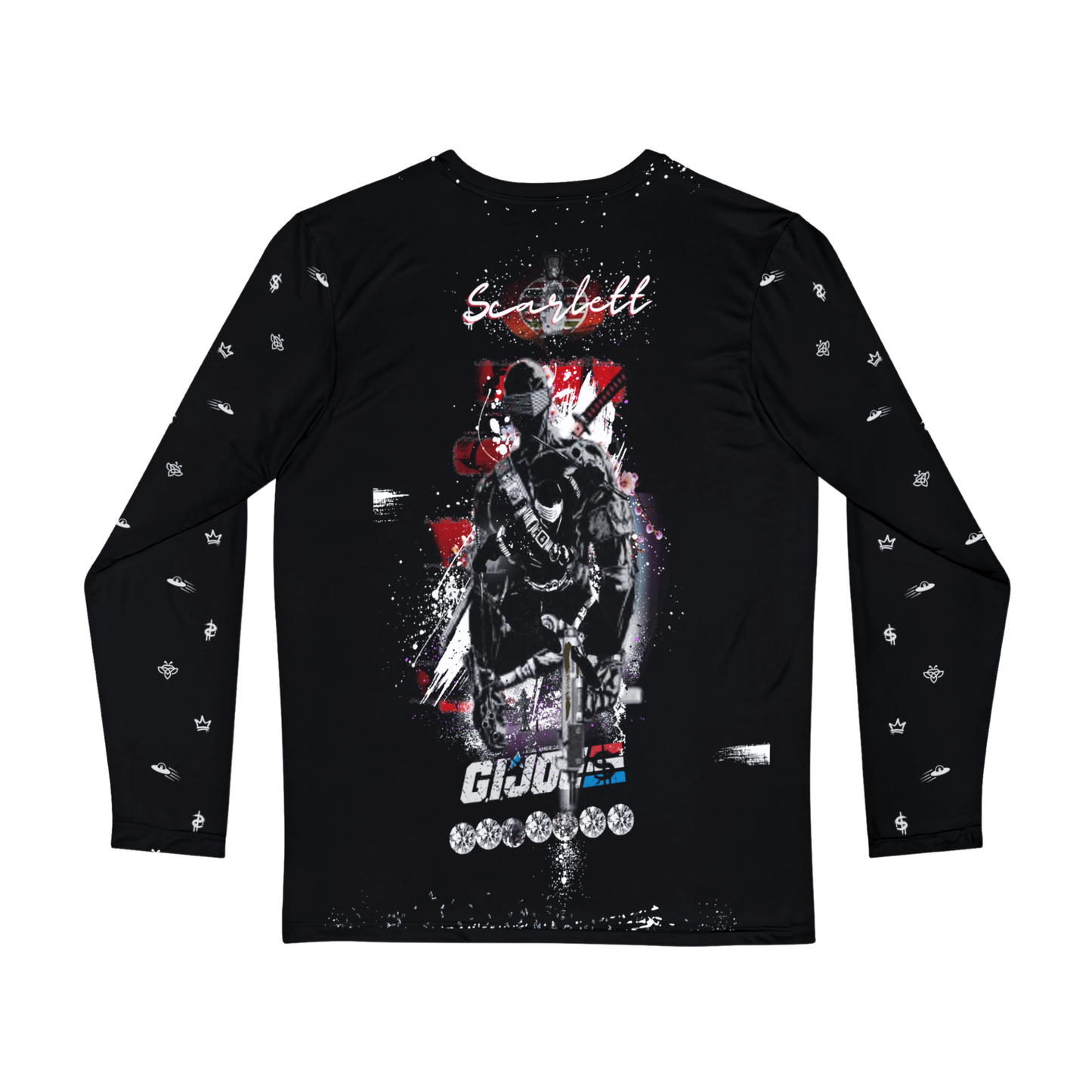 Snake Eyes G.I. JOE- Designer Long-Sleeve Style Luscious Paris Streetwear Luxury Fashion Shirt-Lavish Collection