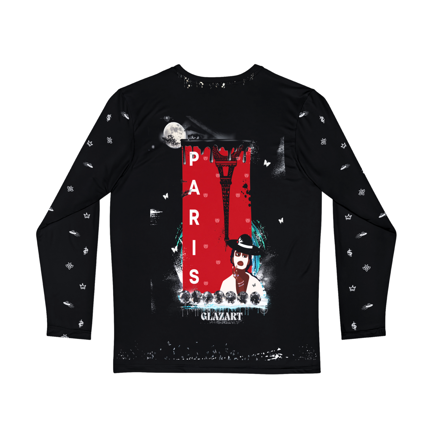 Luscious Paris Glazart Lavish Long Sleeve Designer Style Streetwear Fashion Luxury Shirt