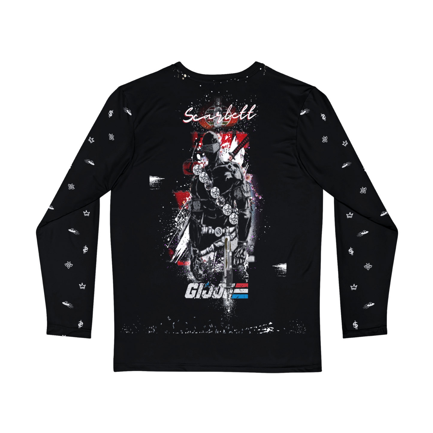 Snake Eyes V2 Diamond G.I. JOE- Designer Long-Sleeve Style Luscious Paris Streetwear Luxury Fashion Shirt-Lavish Collection