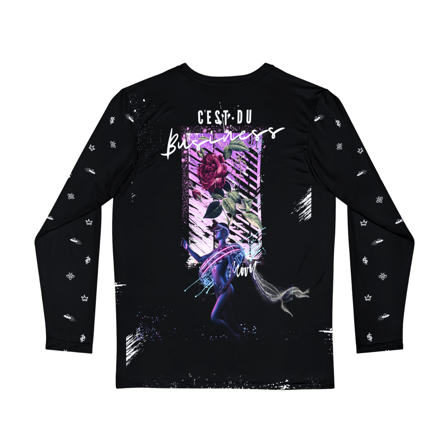 It’s Business-Lavish Designer Luscious Paris Luxury Style Long Sleeve Streetwear Fashion Shirt