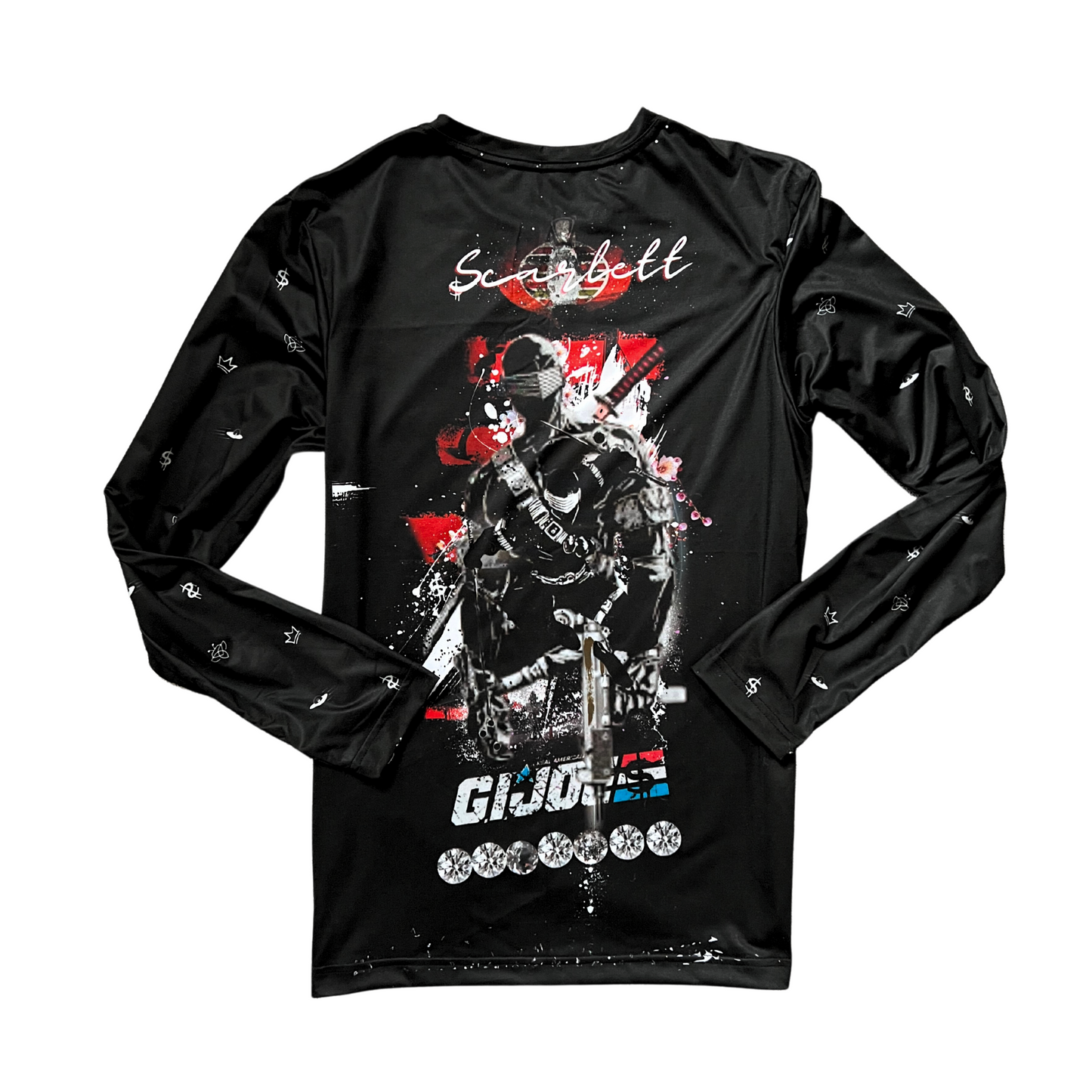 Snake Eyes G.I. JOE- Designer Long-Sleeve Style Luscious Paris Streetwear Luxury Fashion Shirt-Lavish Collection