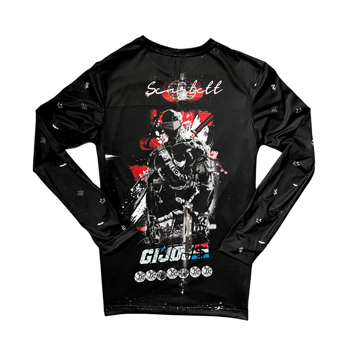 Snake Eyes G.I. JOE- Designer Long-Sleeve Style Luscious Paris Streetwear Luxury Fashion Shirt-Lavish Collection