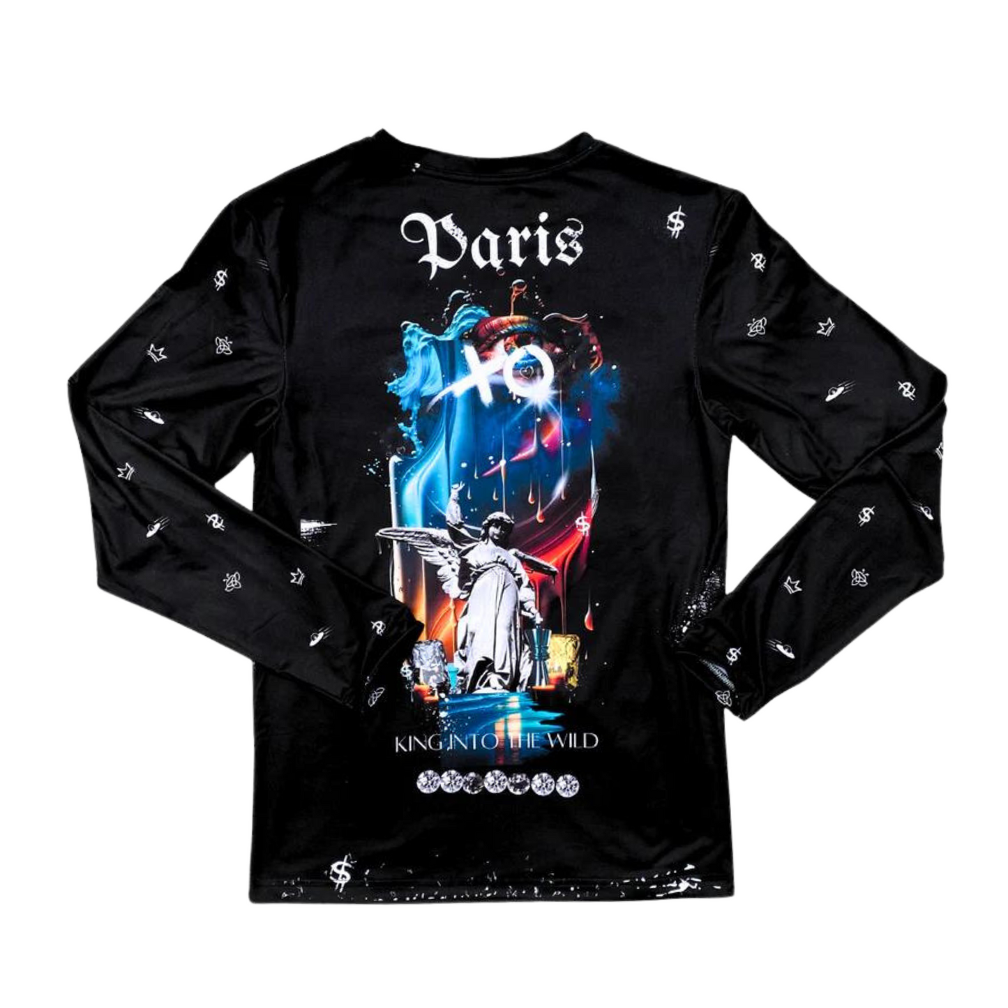 King Into The Wild- Designer Long-Sleeve Style Luscious Paris Streetwear Fashion Luxury Shirt-Lavish Collection
