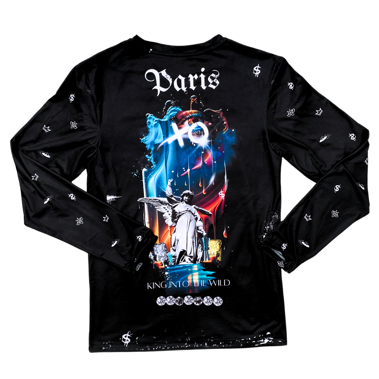 King Into The Wild- Designer Long-Sleeve Style Luscious Paris Streetwear Fashion Luxury Shirt-Lavish Collection