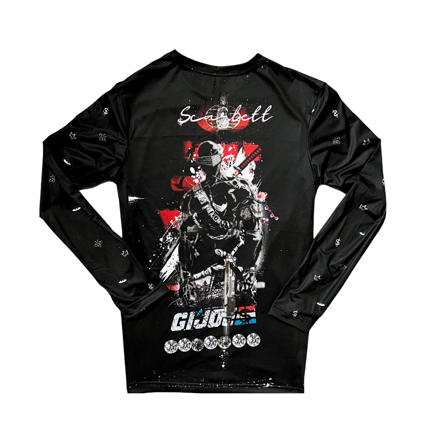 Snake Eyes G.I. JOE- Designer Long-Sleeve Style Luscious Paris Streetwear Luxury Fashion Shirt-Lavish Collection