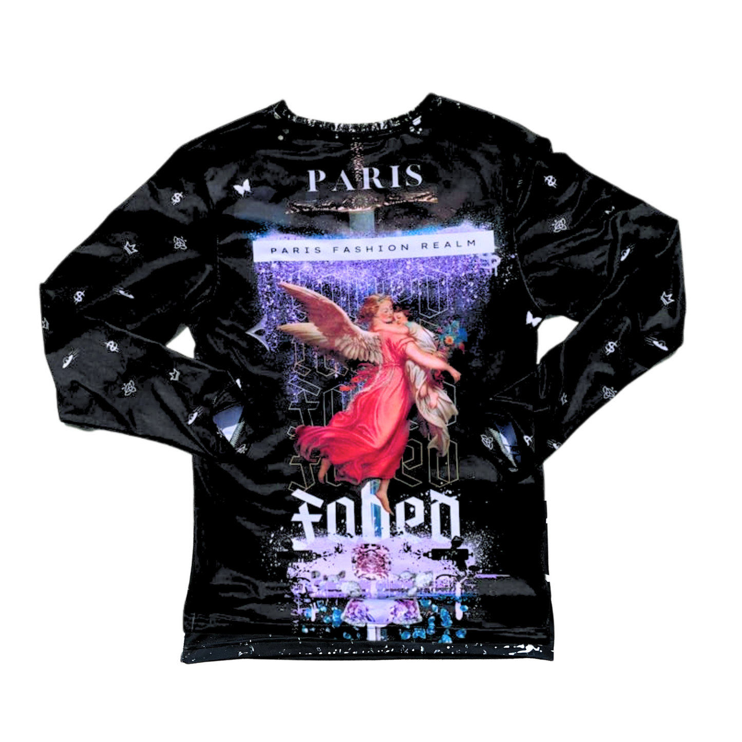 JADED Long-Sleeve Designer Black Style-Lavish Collection Luxury StreetWear Fashion Luscious Paris Shirt