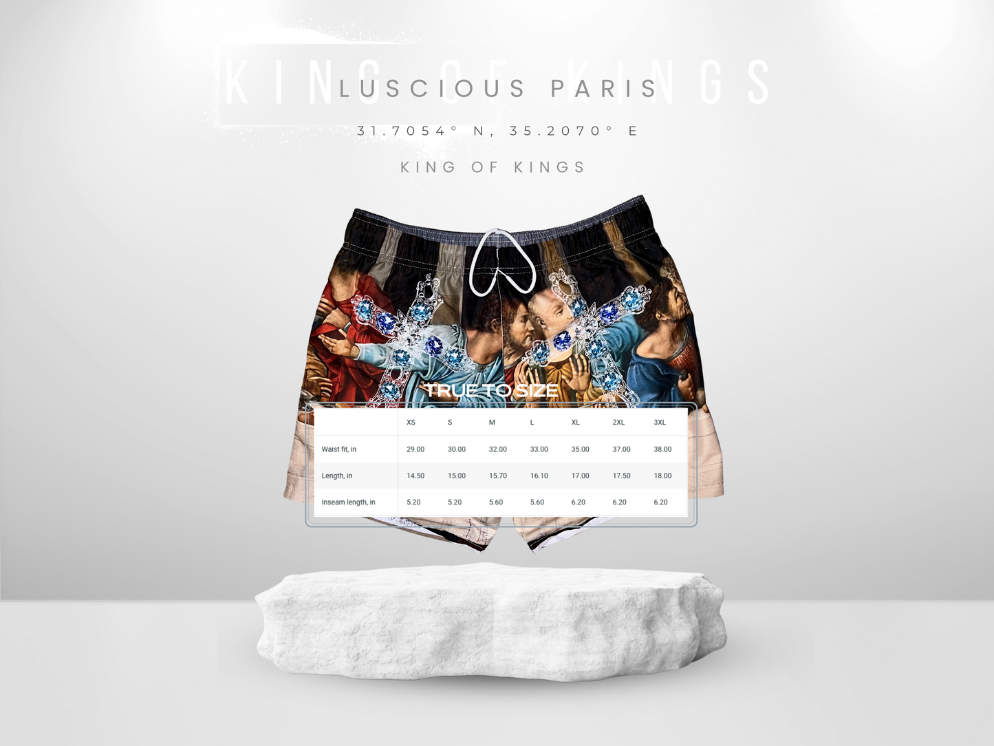 King Of Kings Luscious Paris Streetwear Fly-Tech V2 Designer Activewear Style Fashion Shorts