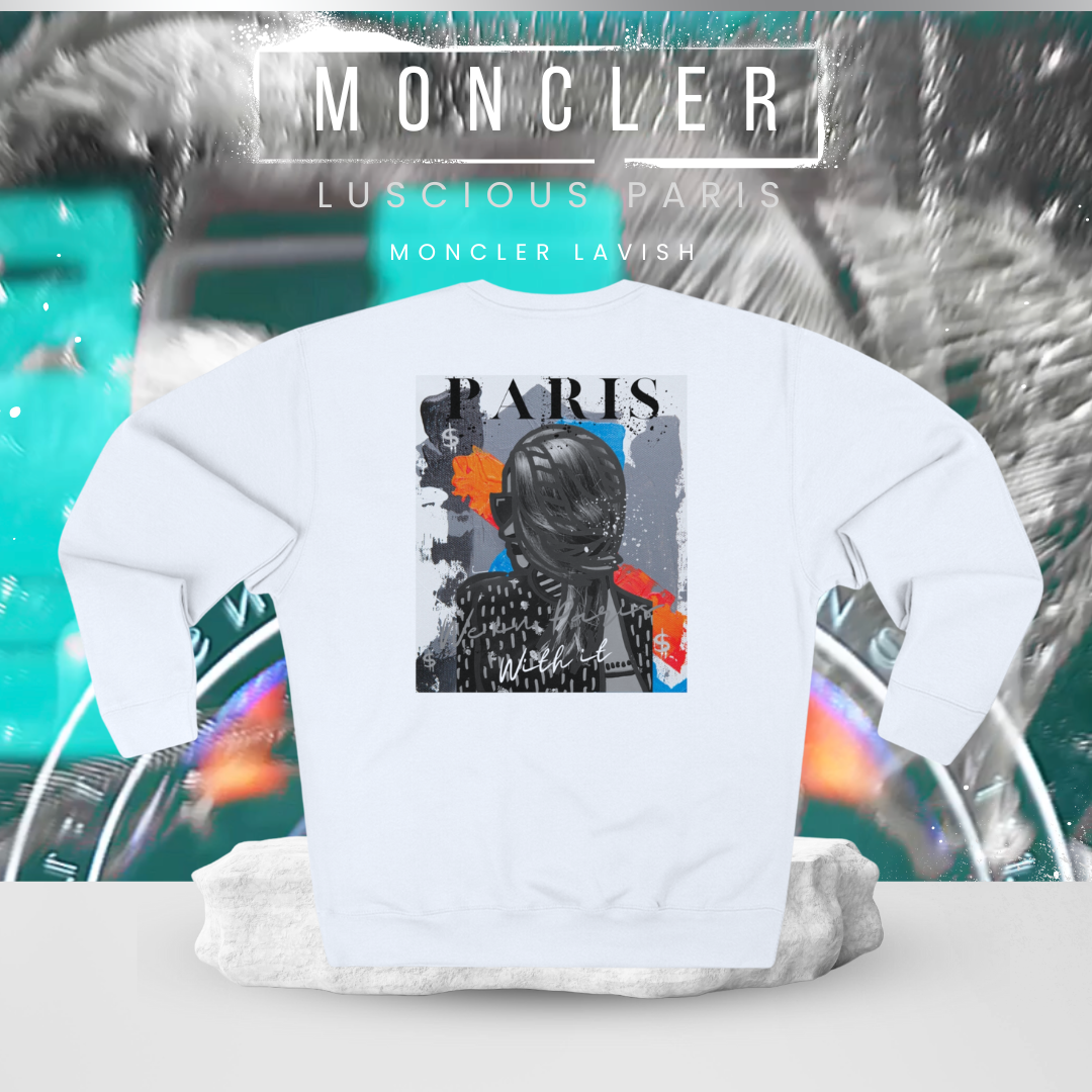 Moncler Lavish Off White Luscious Paris Luxury Style Crewneck Designer Streetwear Fashion Sweatshirt-Virgil Inspired