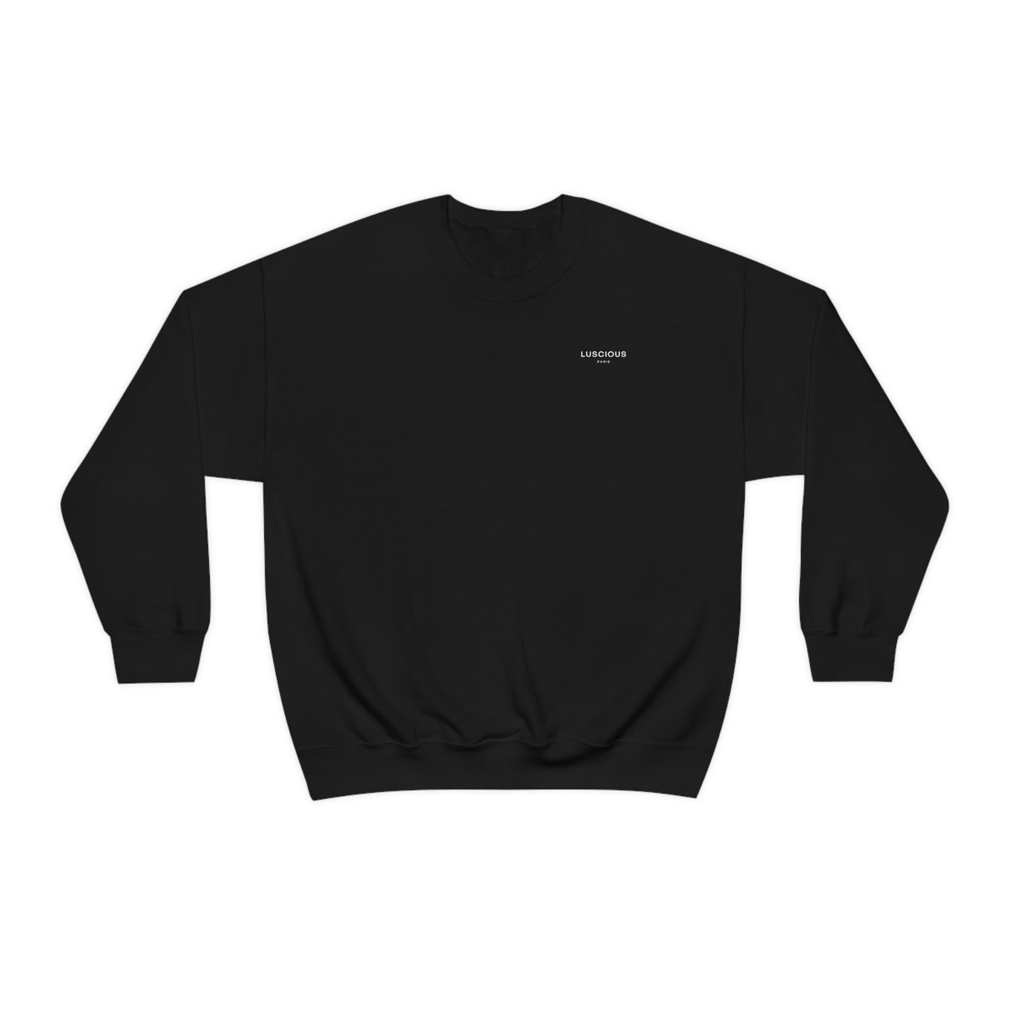 ROYAL REIGN Vintage Designer Black Crewneck Style Luscious Paris Streetwear Fashion Luxury Sweatshirt -Timeless Collection