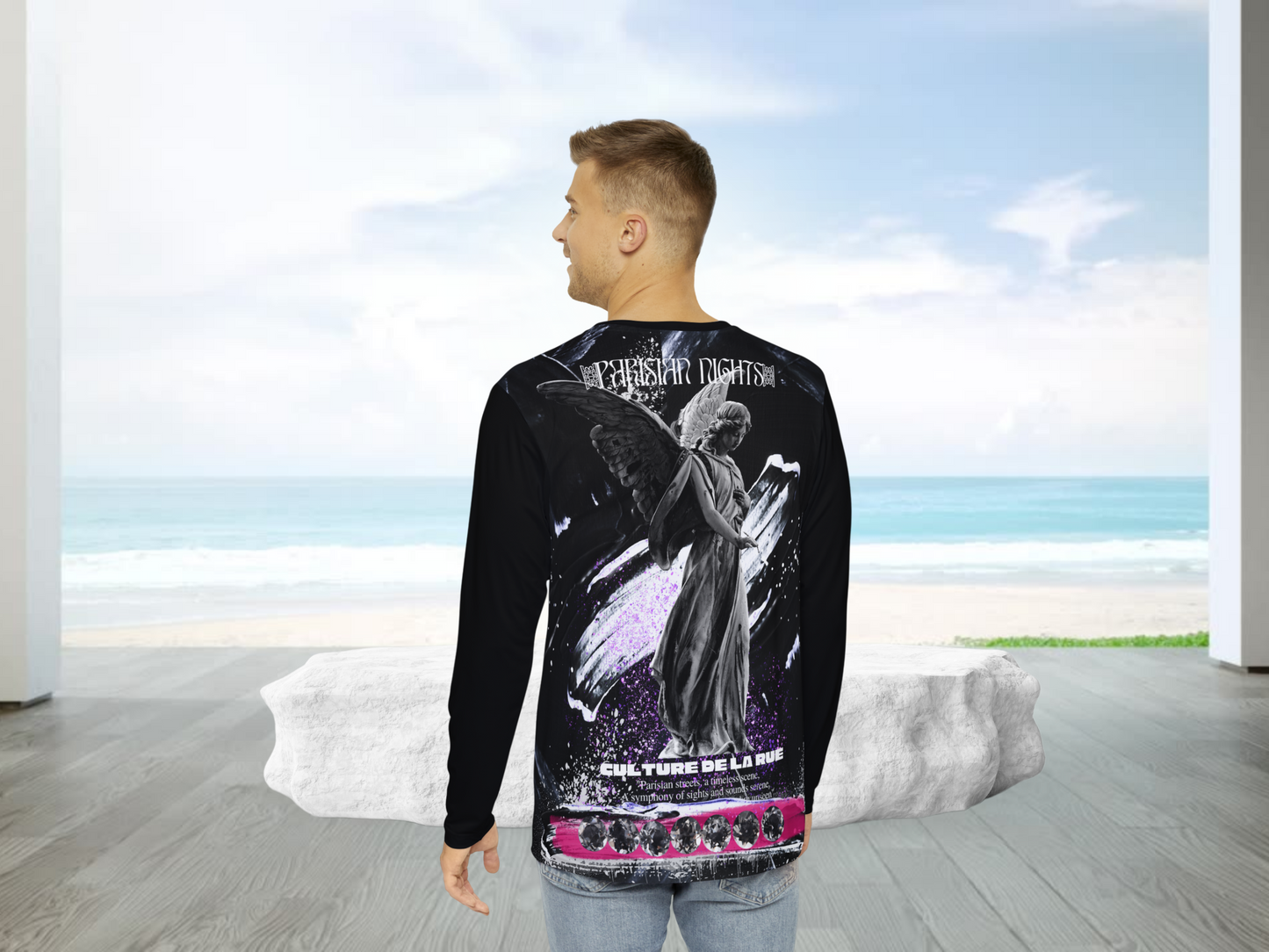 PARISIAN STREETS - Designer Long-Sleeve Style Luscious Paris Streetwear Fashion Luxury Shirt-Lavish Collection