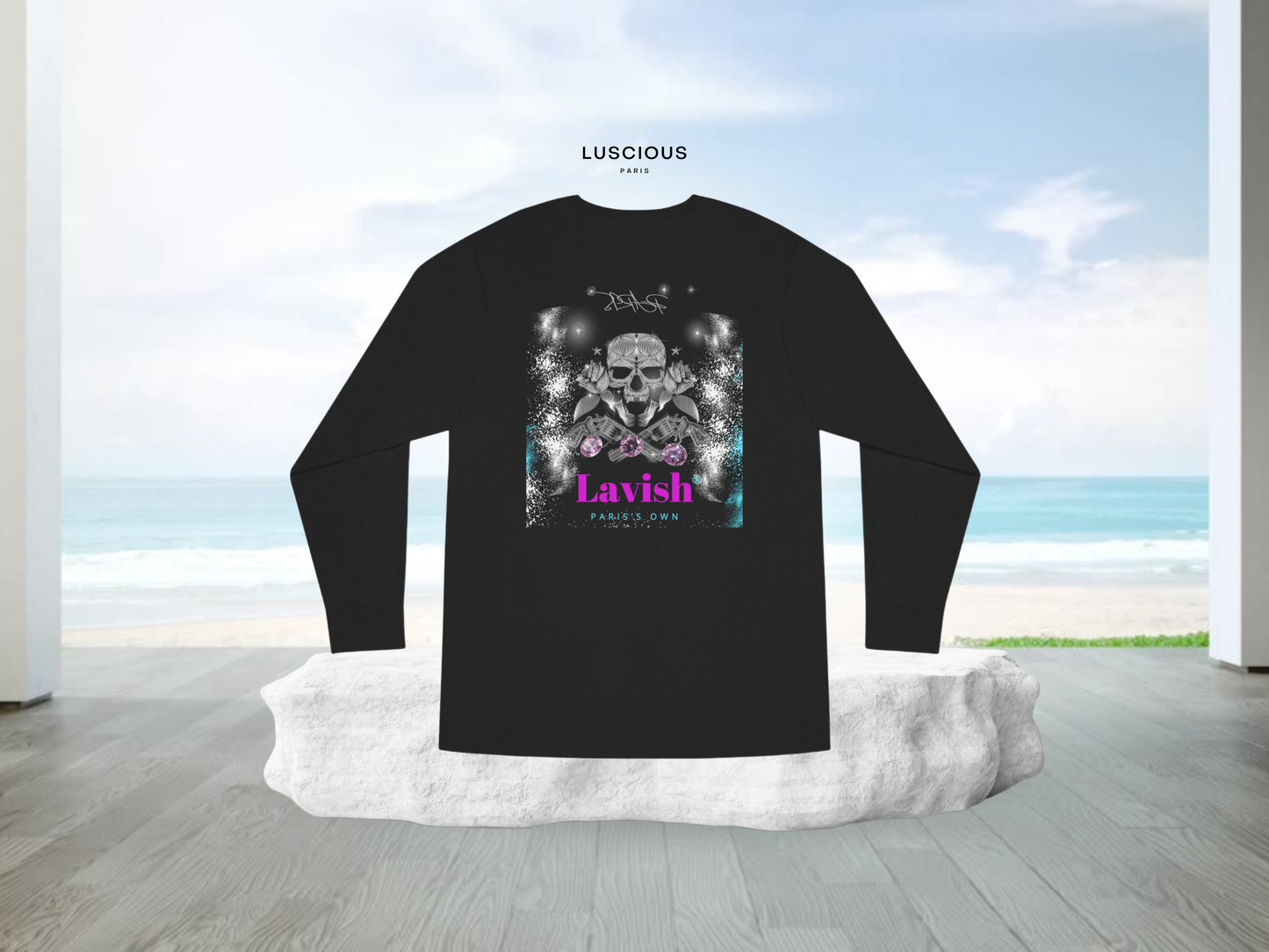 Luscious Paris Lavish Custom Astral Designer Long Sleeve Crewneck Luxury Fashion Style Streetwear Shirt