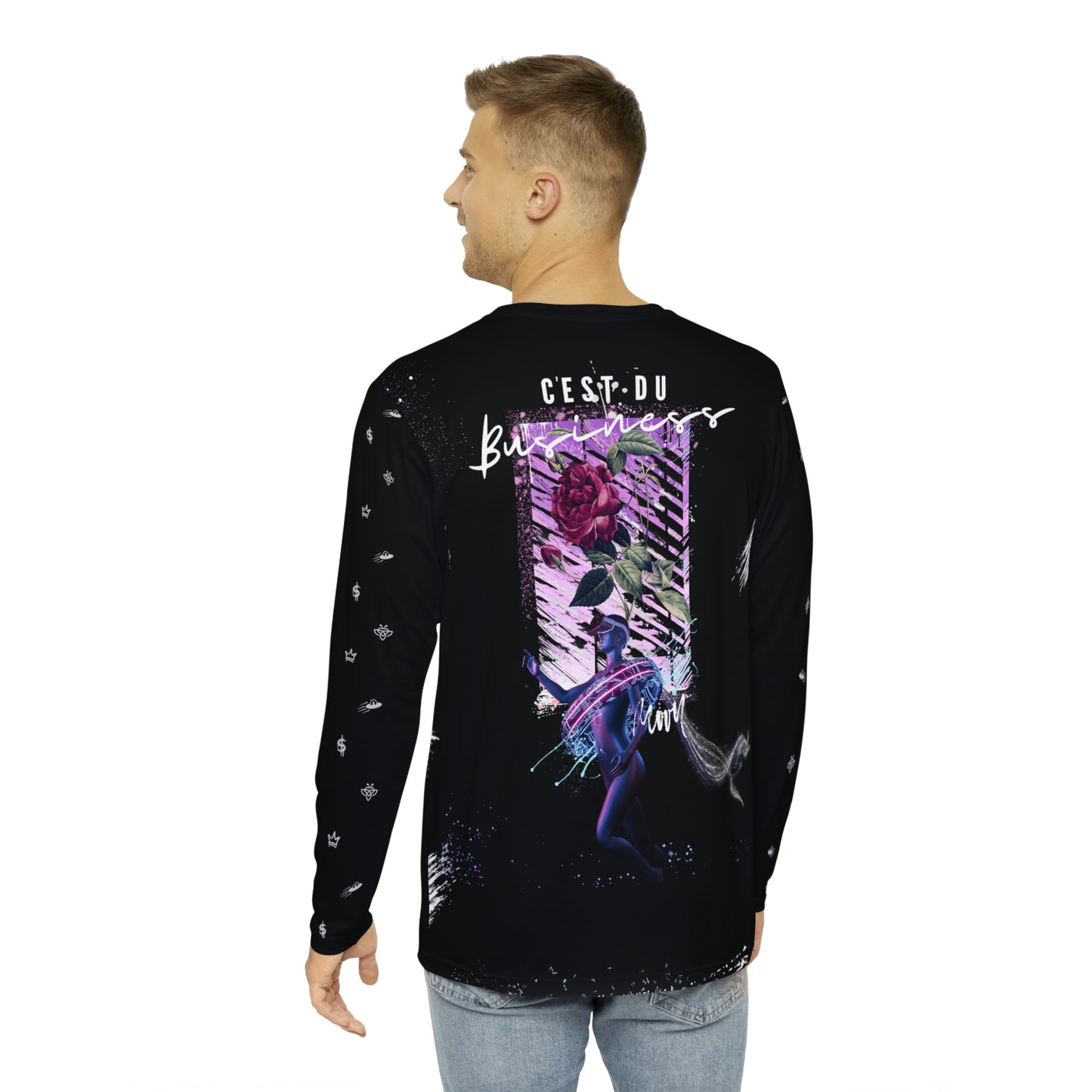 It’s Business-Lavish Designer Luscious Paris Luxury Style Long Sleeve Streetwear Fashion Shirt