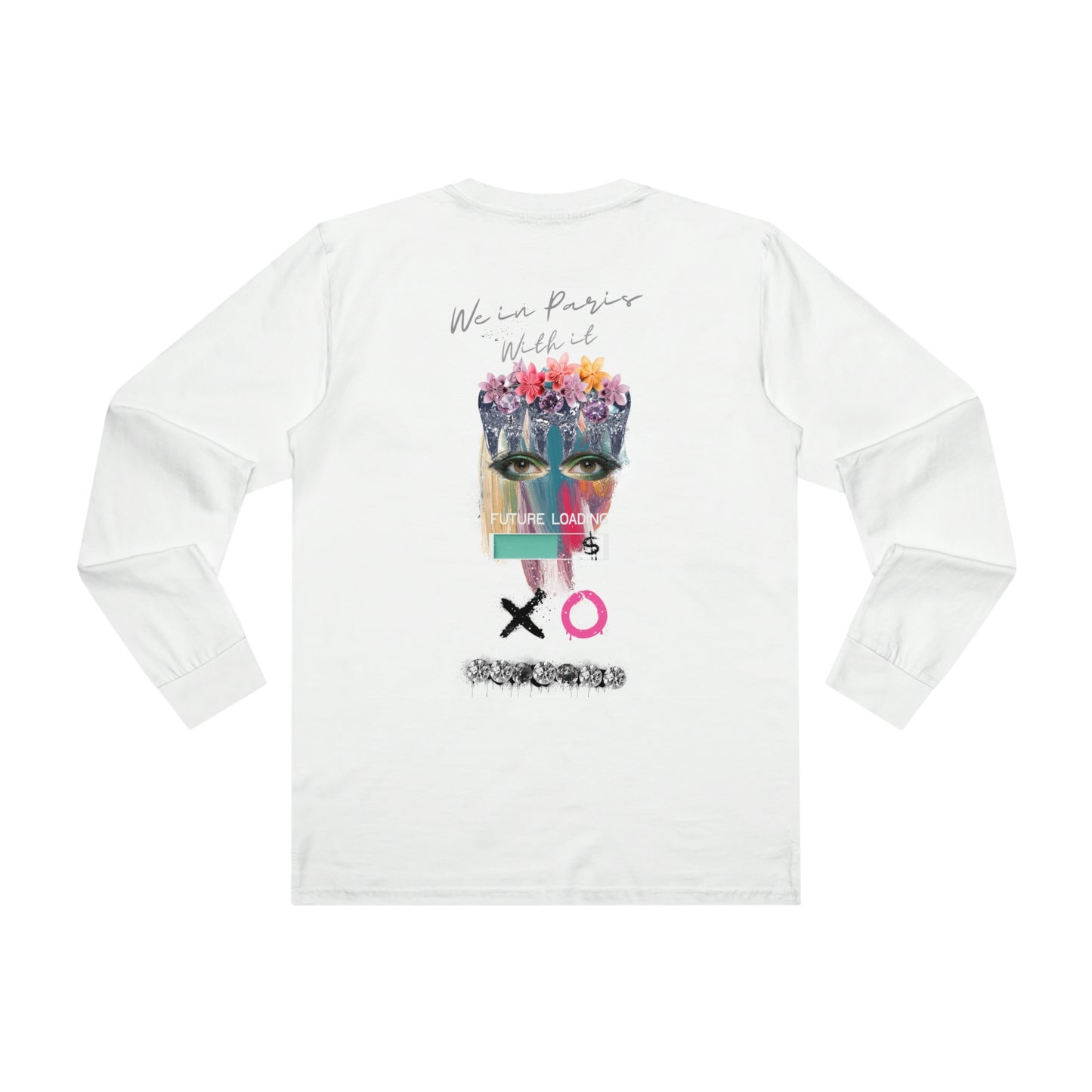 We In Paris With It Luscious Paris Designer CrewNeck Custom V1 Streetwear Painted Style Long Sleeve-Timeless Fashion Edition