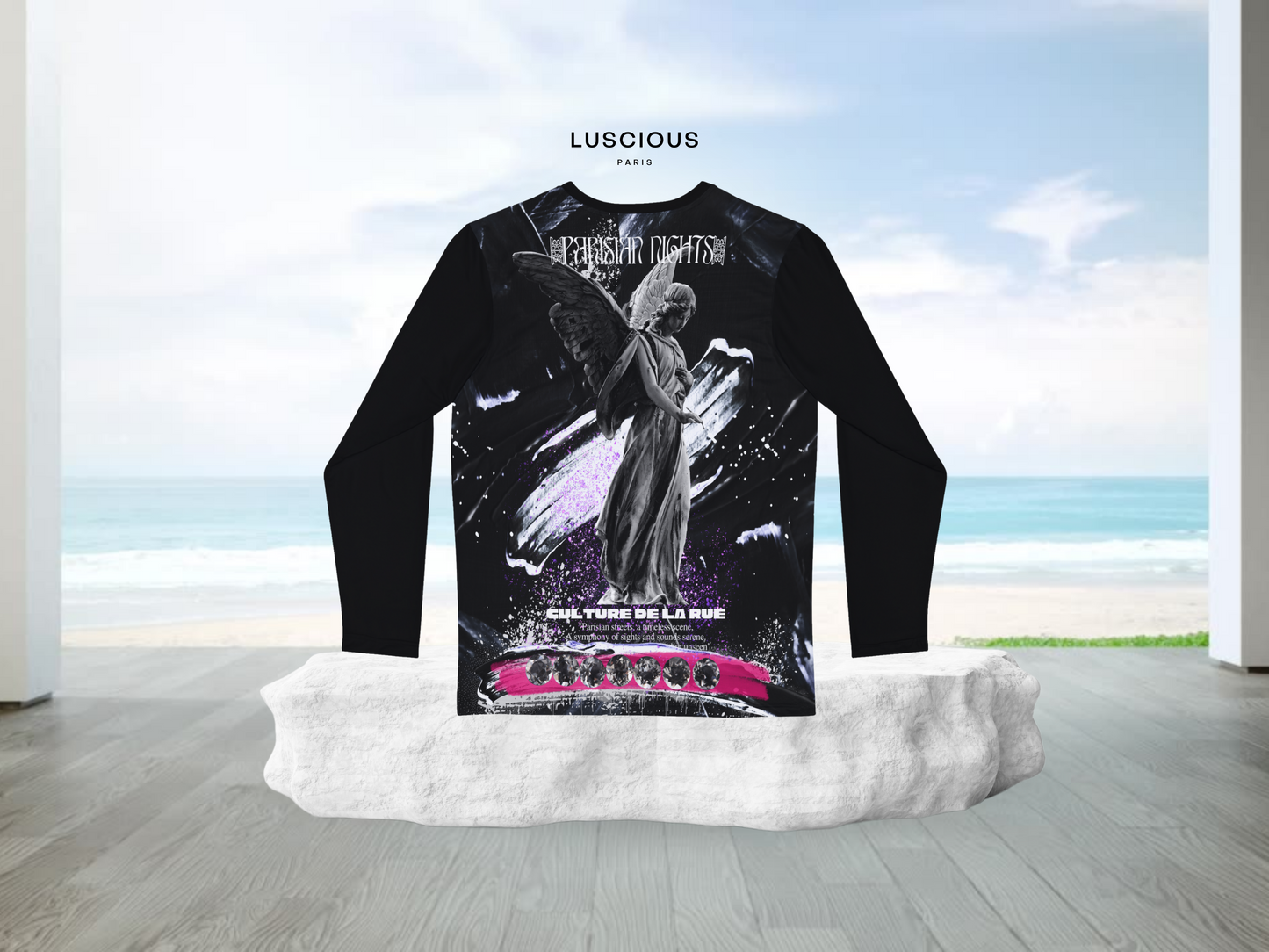 PARISIAN STREETS - Designer Long-Sleeve Style Luscious Paris Streetwear Fashion Luxury Shirt-Lavish Collection