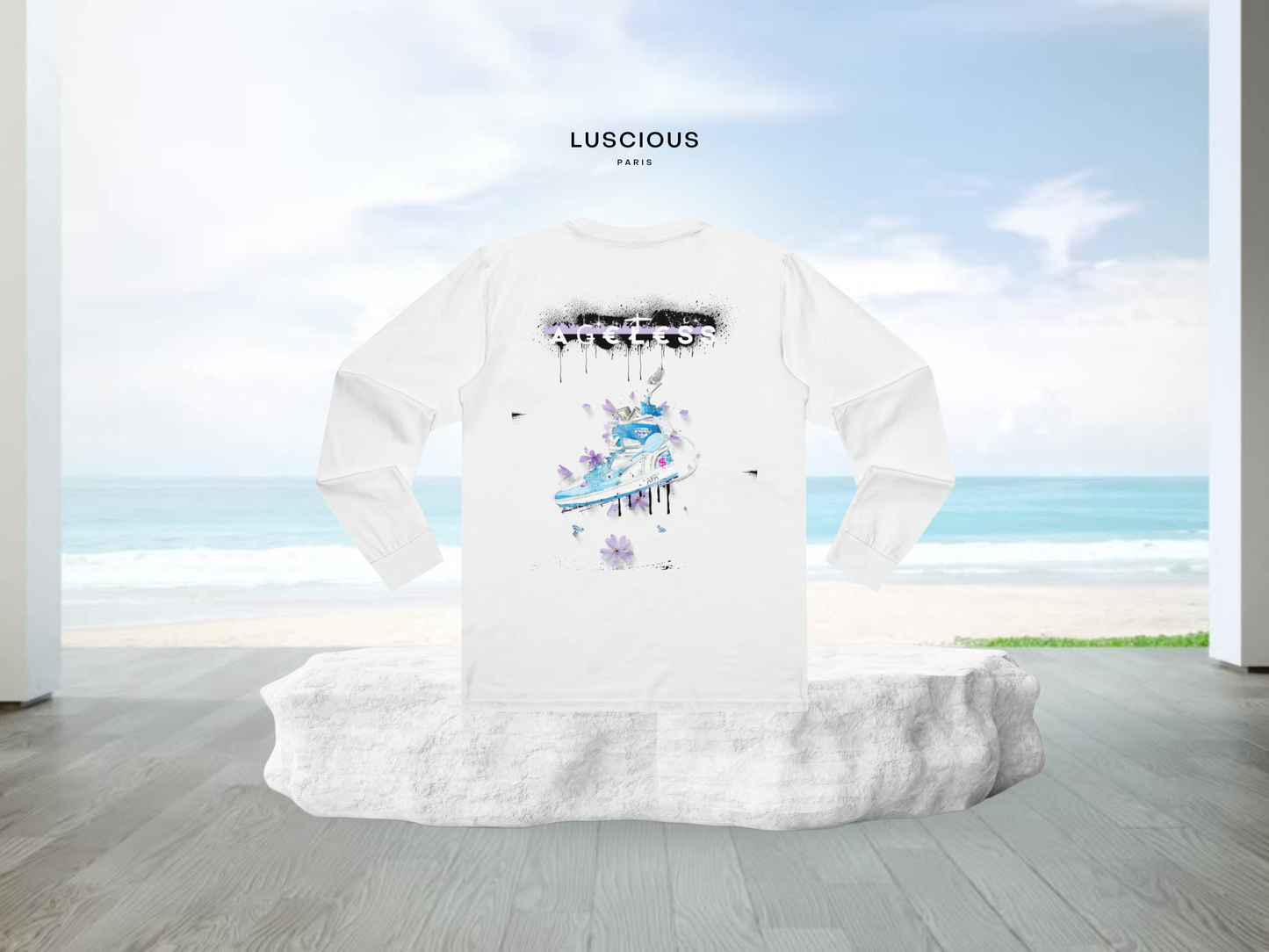 Luscious Paris Ageless Long Sleeve Luxury Designer Streetwear Custom Style Shirt