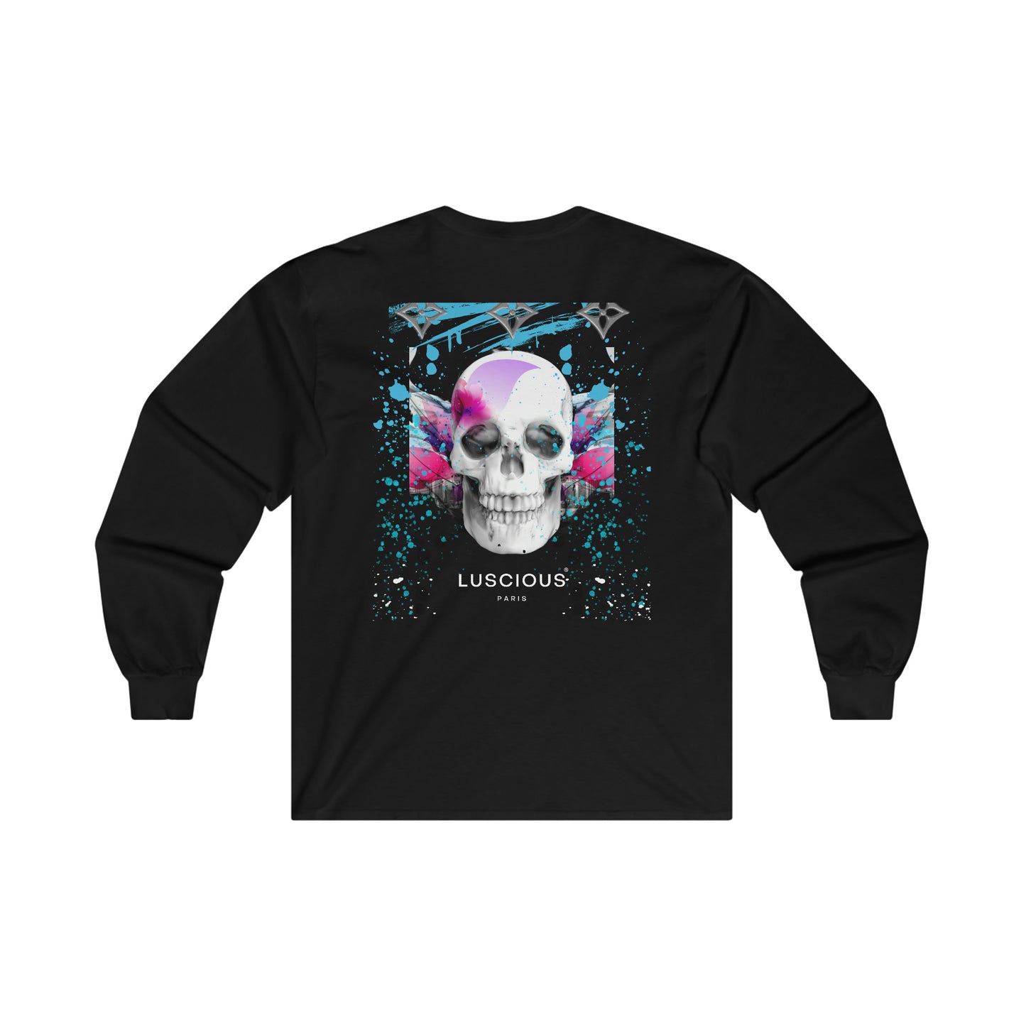 Midnight Luxe Lavish V2 Luxury Designer Purple Skull Luscious Paris Long Sleeve Streetwear Fashion